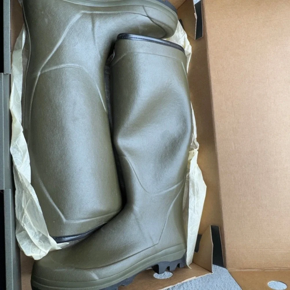 Le Chameau Boots Country Cross Jersey Mens 10 Green Waterproof Rubber Wellington
